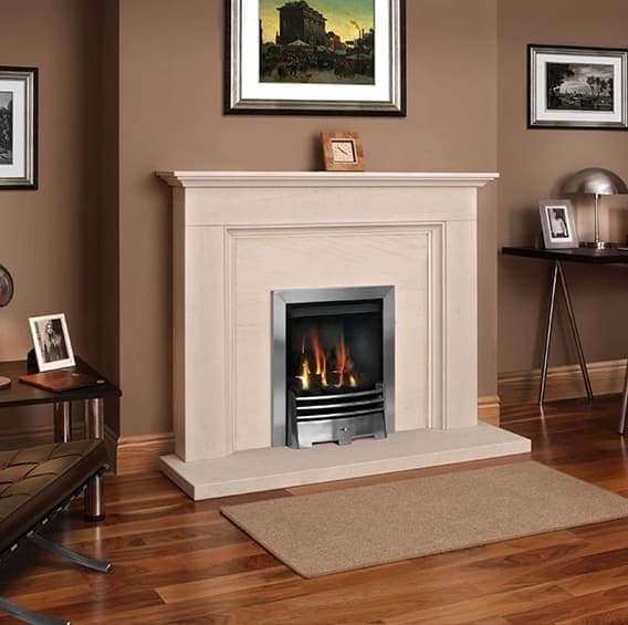 Abingdon — Limestone Fireplace