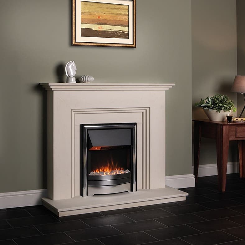 Compton — Limestone Fireplace