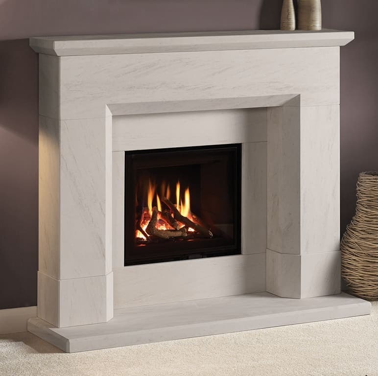 Capital Fireplaces Parrona Limestone Fireplace — Limestone Fireplace