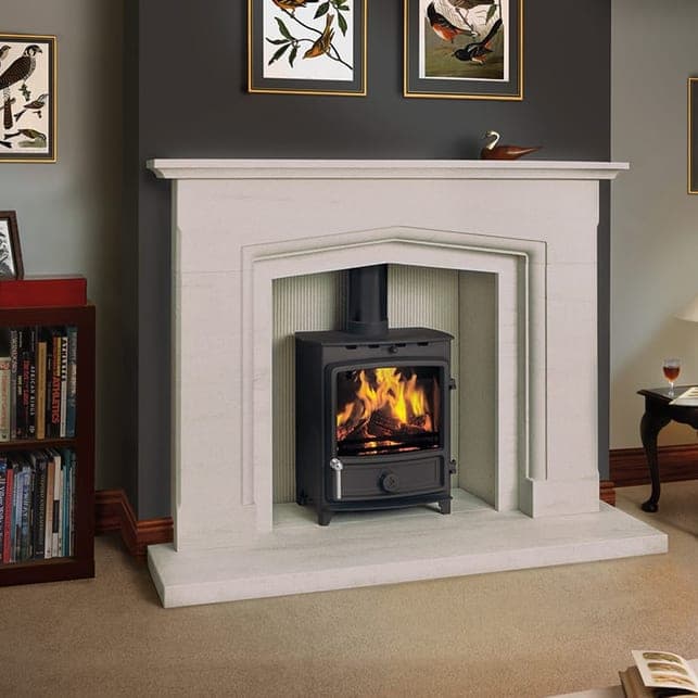 Langford — Limestone Fireplace Surround