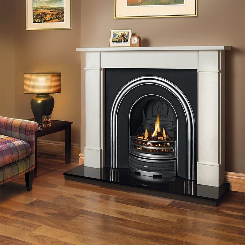 Victorian Classic — Limestone Fireplace Surround