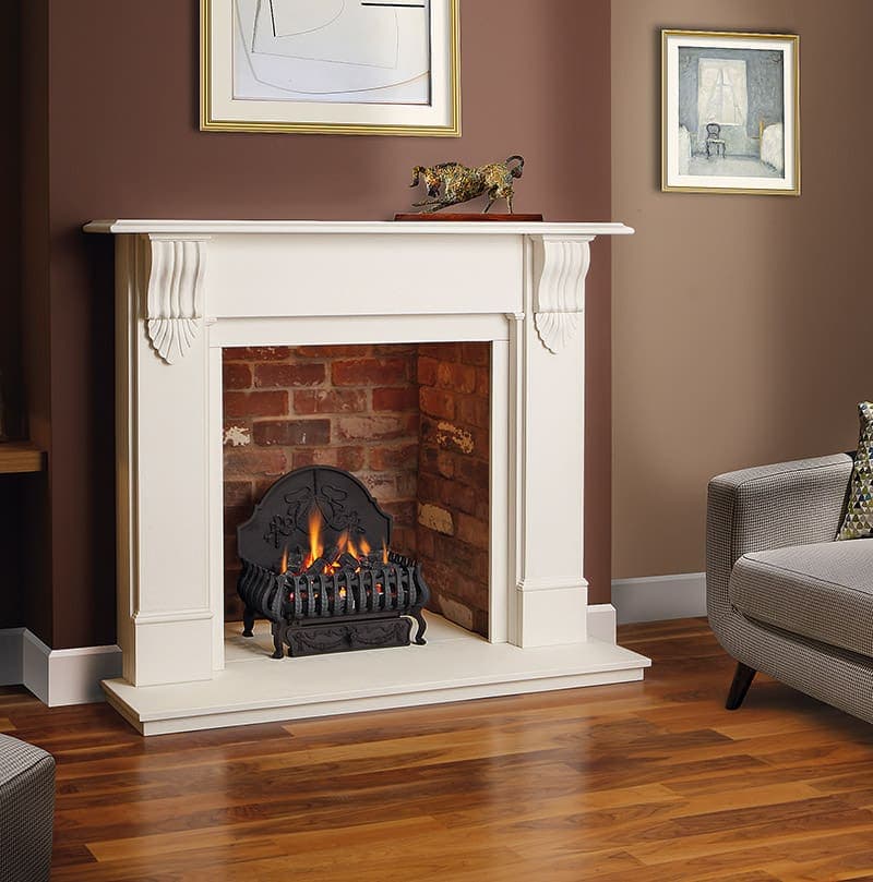 Victorian Corbel — Limestone Fireplace Surround