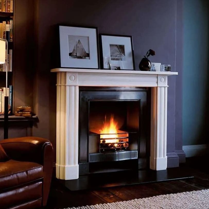 Chesneys Marble Regency Bullseye — Marble Fireplace Surround