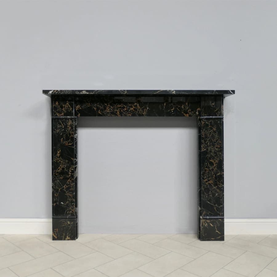 Victorian Classic Golden Portoro — Marble Fireplace Surround