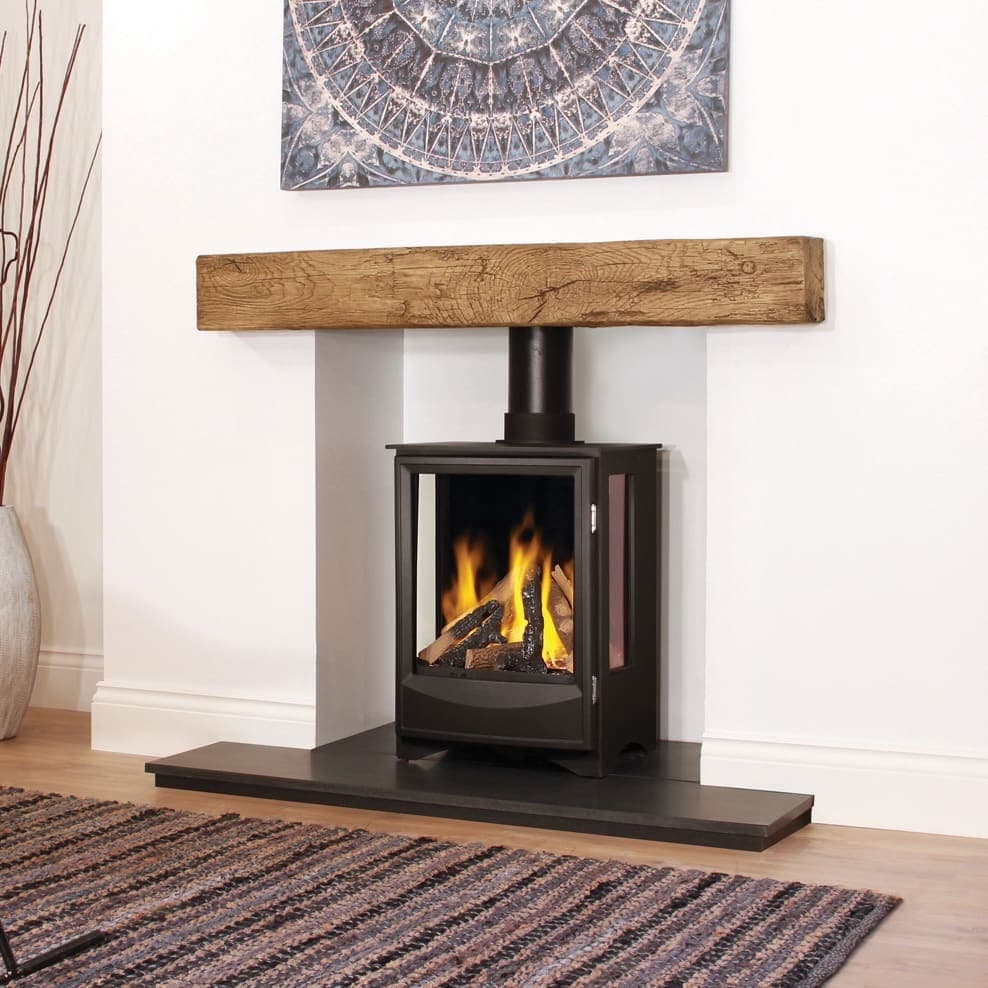 Newman Widecombe beam above a stove