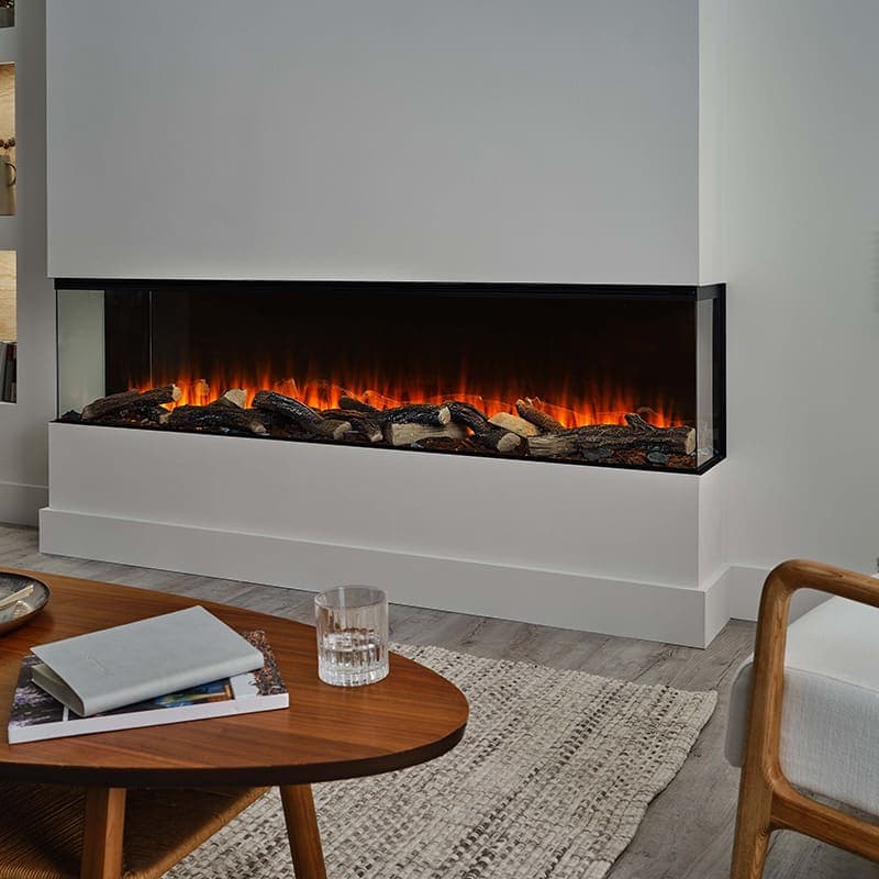 British Fires New Forest 1900 three-sided electric fire