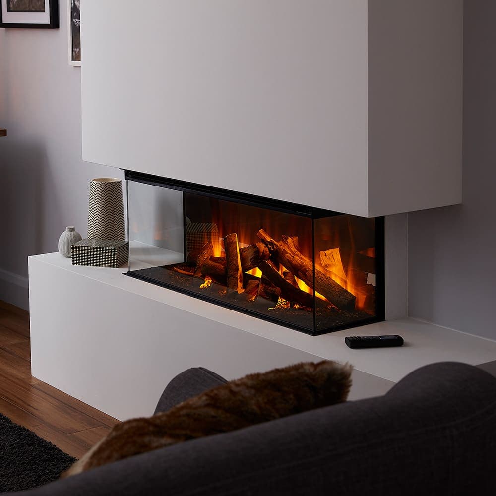 British Fires New Forest 870 electric fire with deluxe log fuel bed