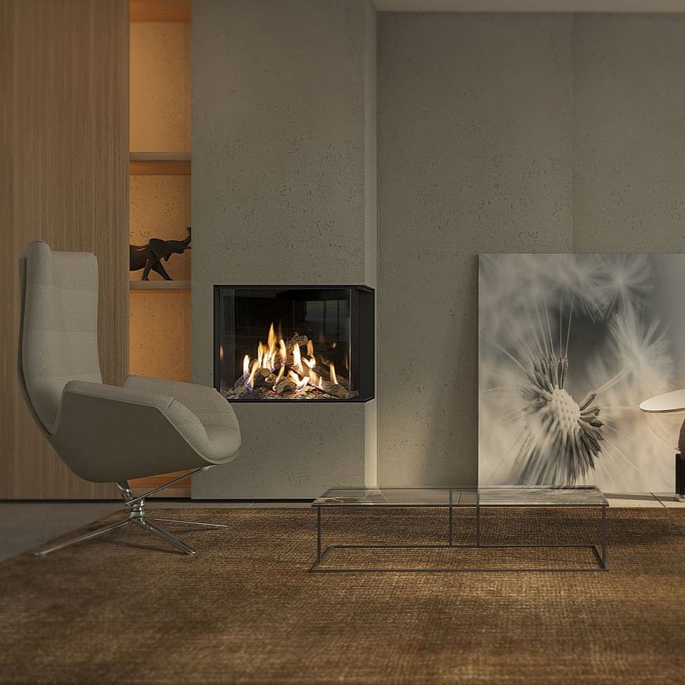 Kalfire GP65 55C Corner Gas Fire
