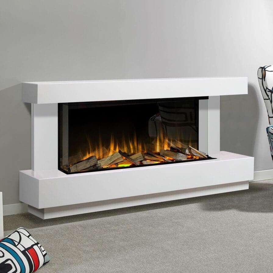 Evonic Fires Heathcote Marble Electric Fireplace Suite