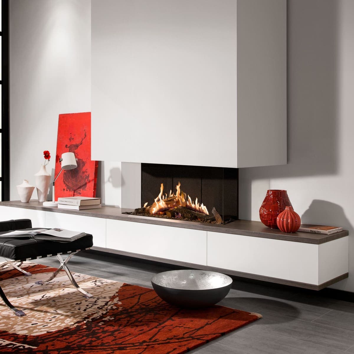 Kalfire GP115 55S 3 Sided Gas Fire