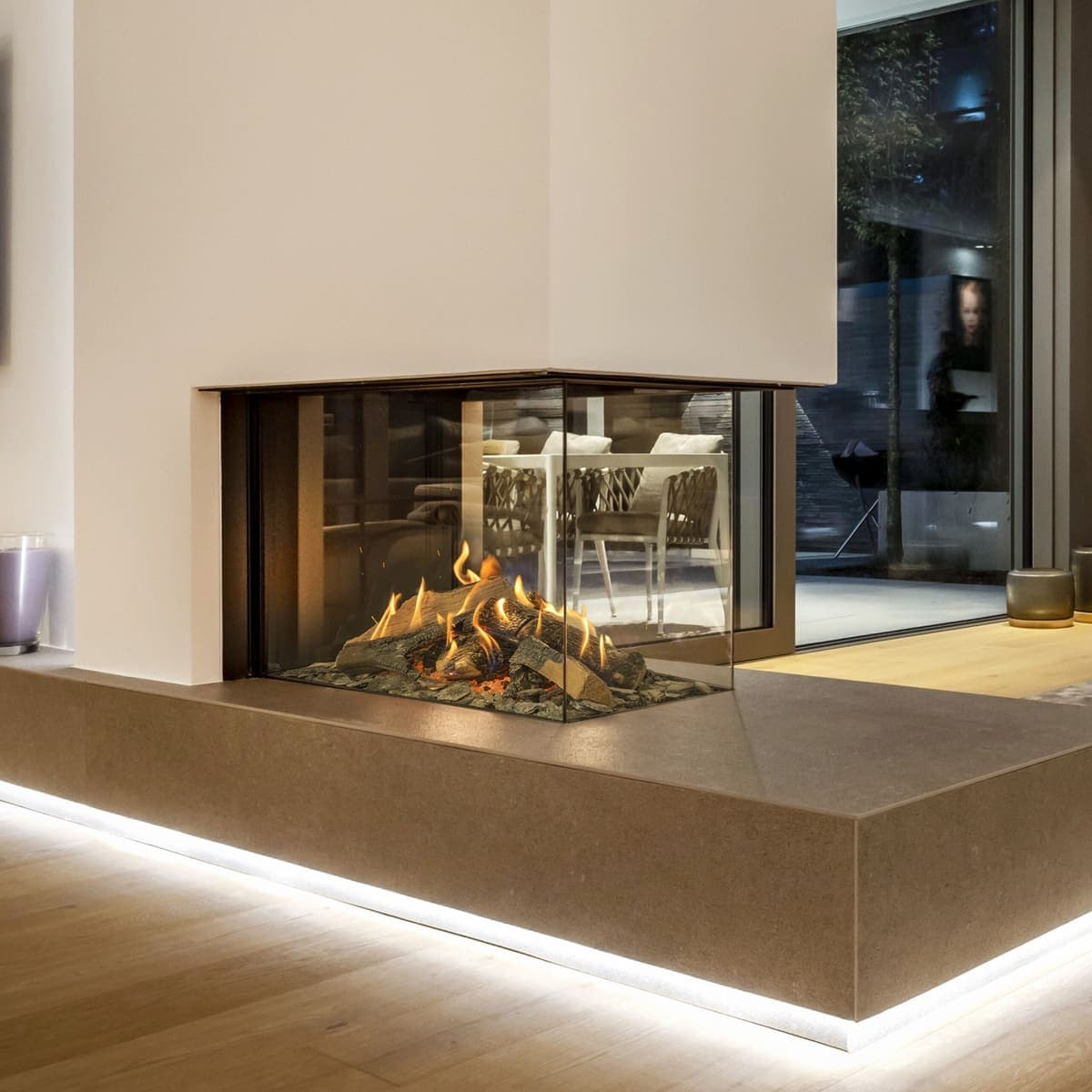 Kalfire GP85 50R Room Divider Gas Fire
