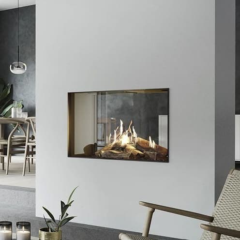 Rais Visio 70 T Double Sided Gas Fire