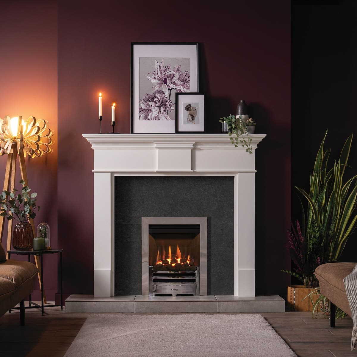 Gazco Logic HE Arts Log Gas Fire Inset