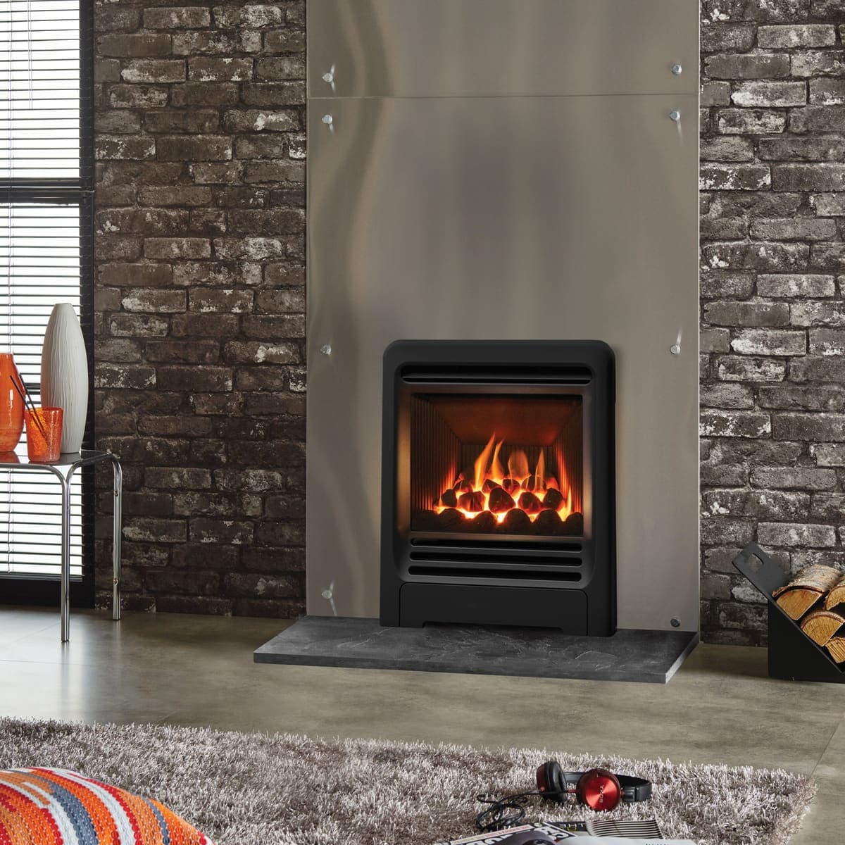 Gazco Logic HE Beat Coal Gas Fire Inset