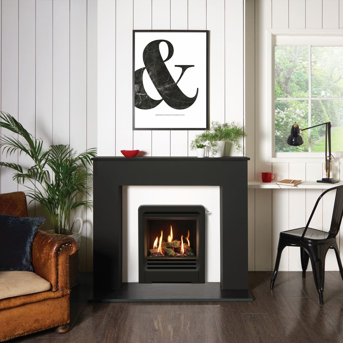 Gazco Logic HE Beat Log Gas Fire Inset