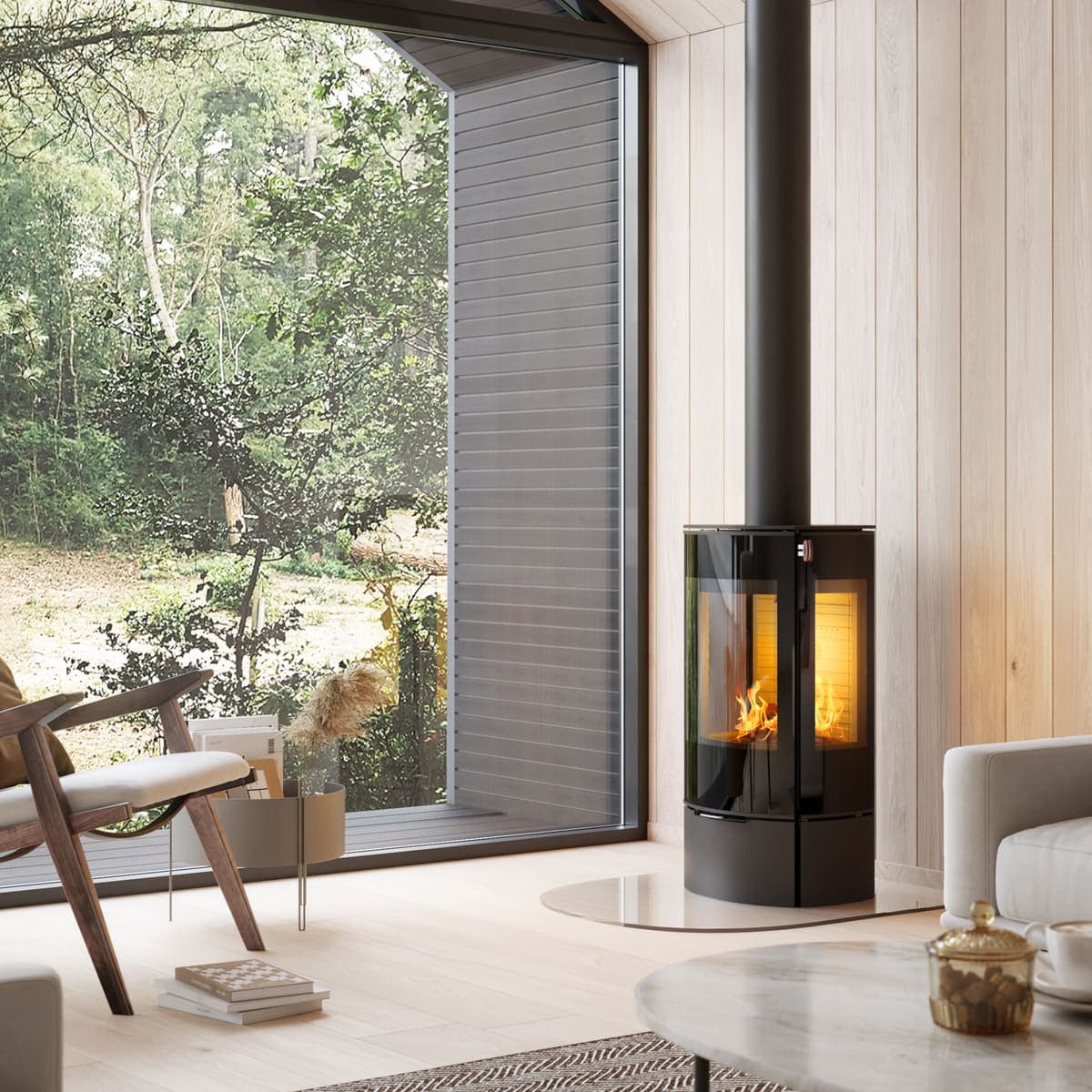 Rais Caro Contemporary Wood Burner