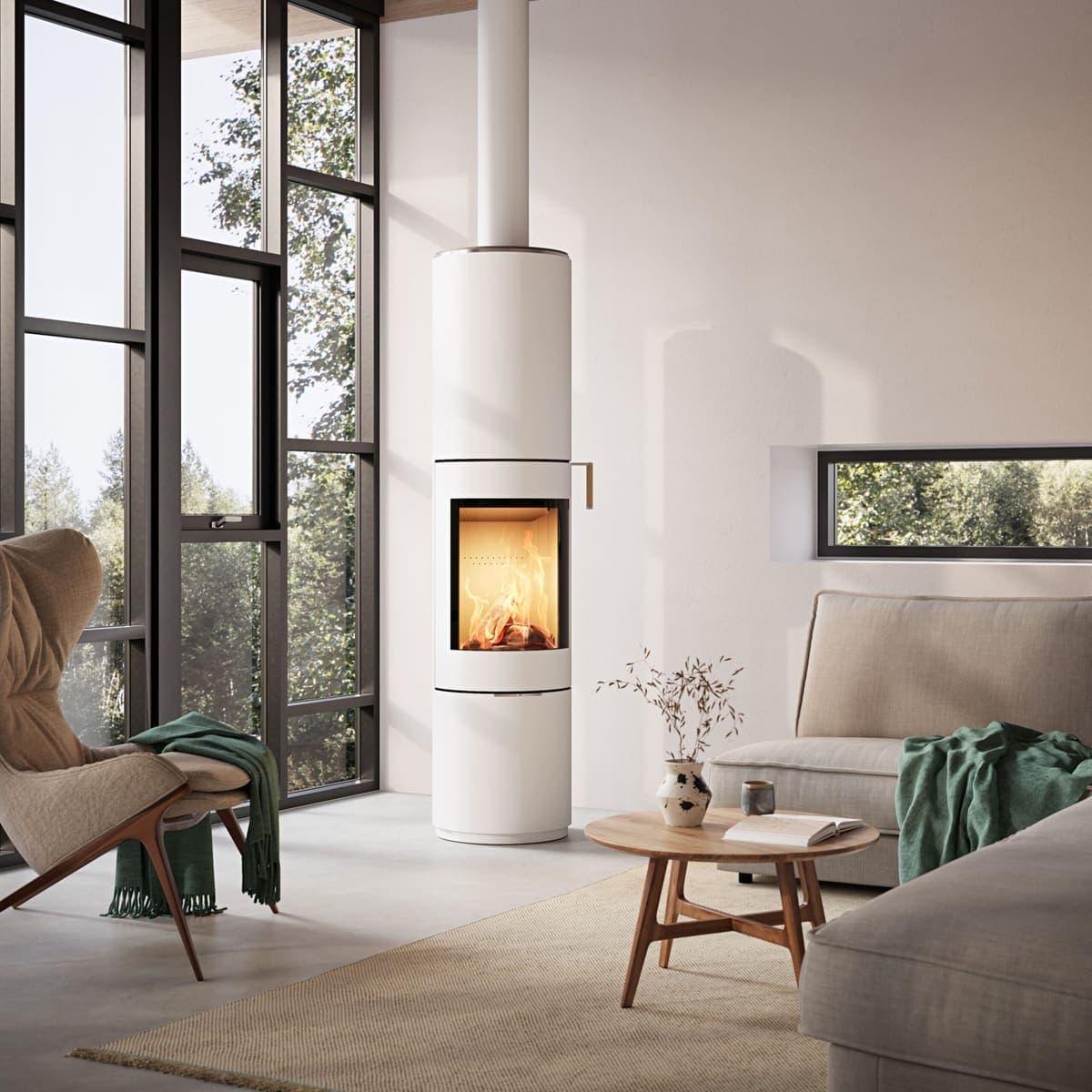 Rais Pilar Contemporary Wood Burner
