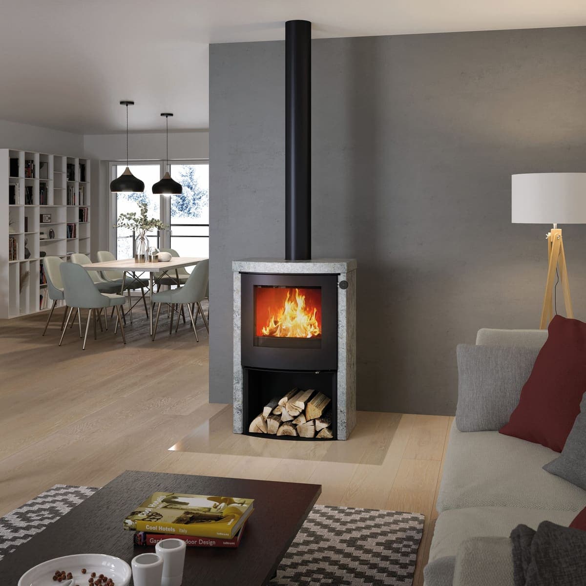 Rais Q Tee 2 C Log Burner