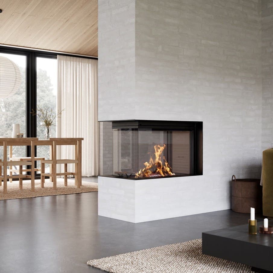 Rais Visio 3:1 Unique Room Divider Wood Burner