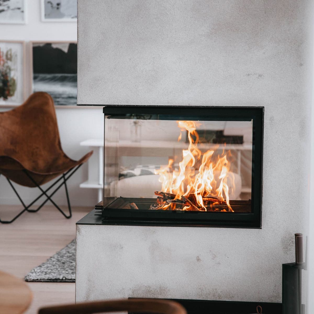 Rais Visio 3:1 Room Divider Wood Burner