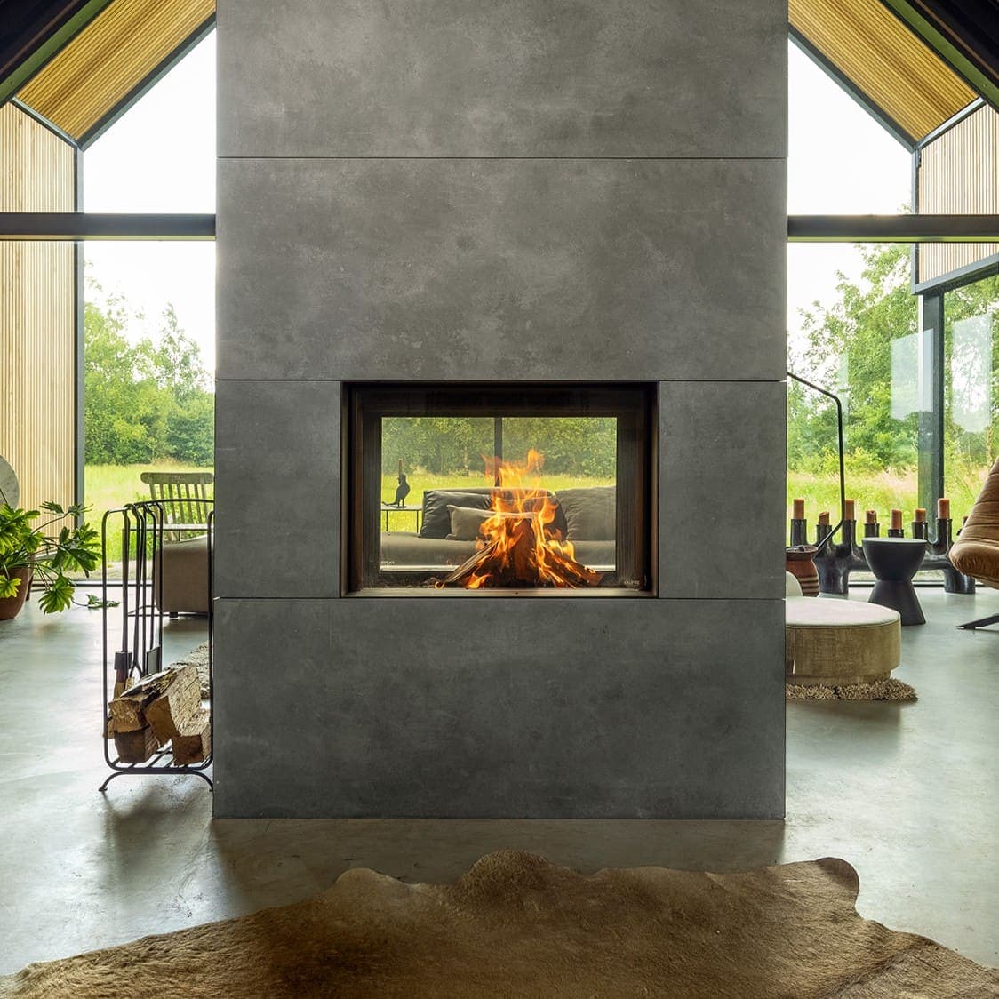 Kalfire W80 52T Double Sided Wood Burner
