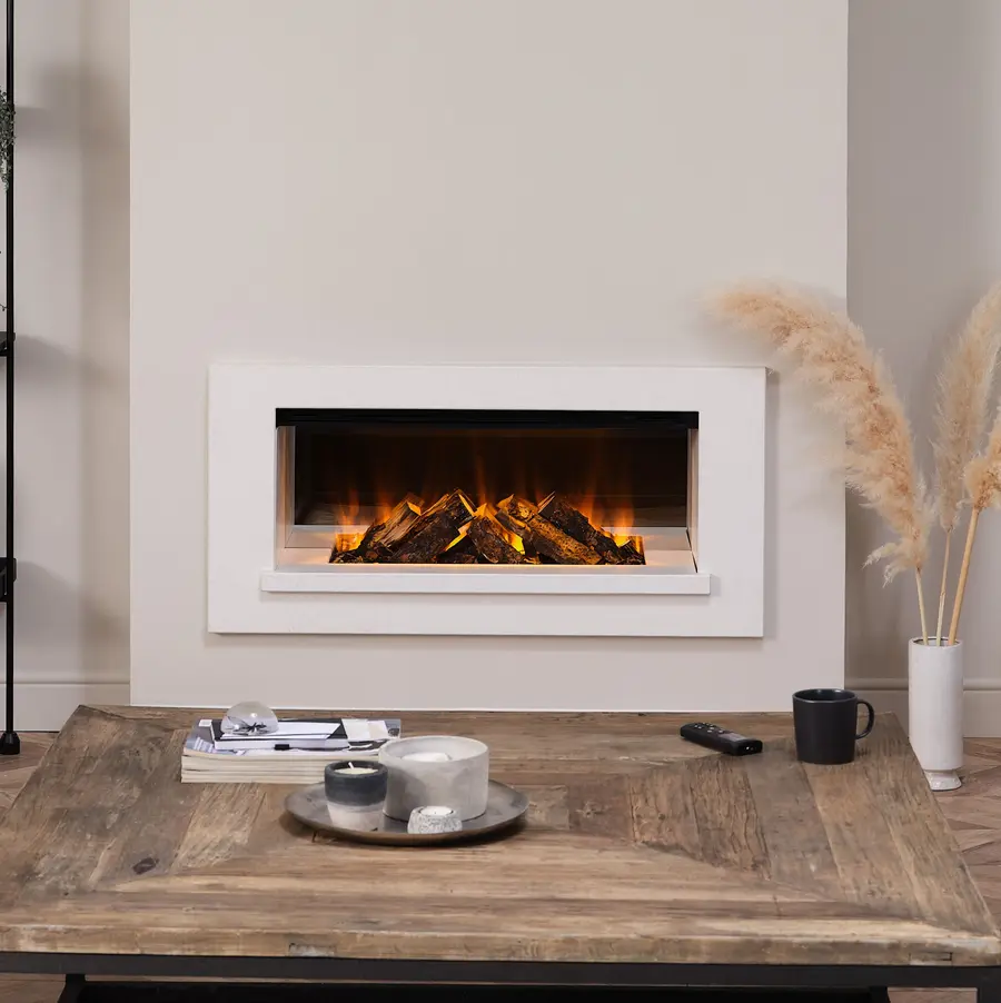 British Fires Holbury - Dark Glass