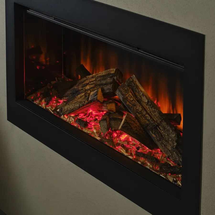 British Fires Ashlett Insert - Deluxe Real Logs
