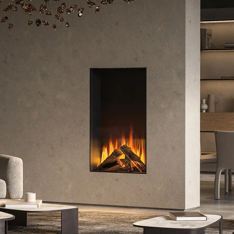 British Fires Knightwood Electric Media Wall Fire