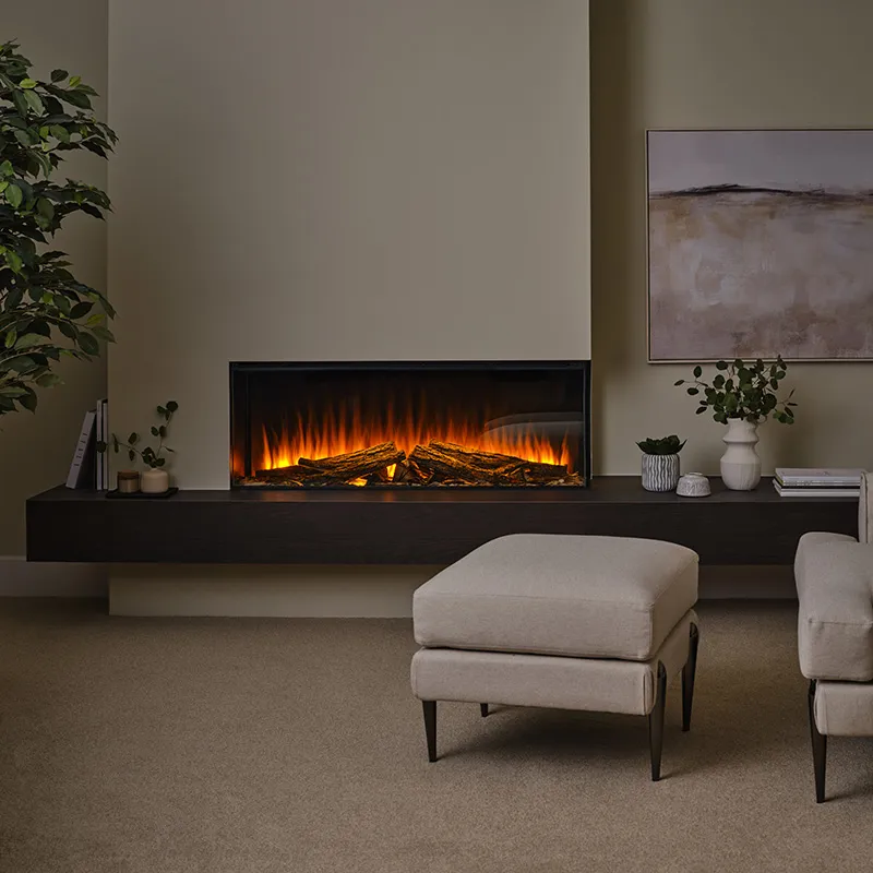 British Fires New Forest 1200 Electric Media Wall Fire