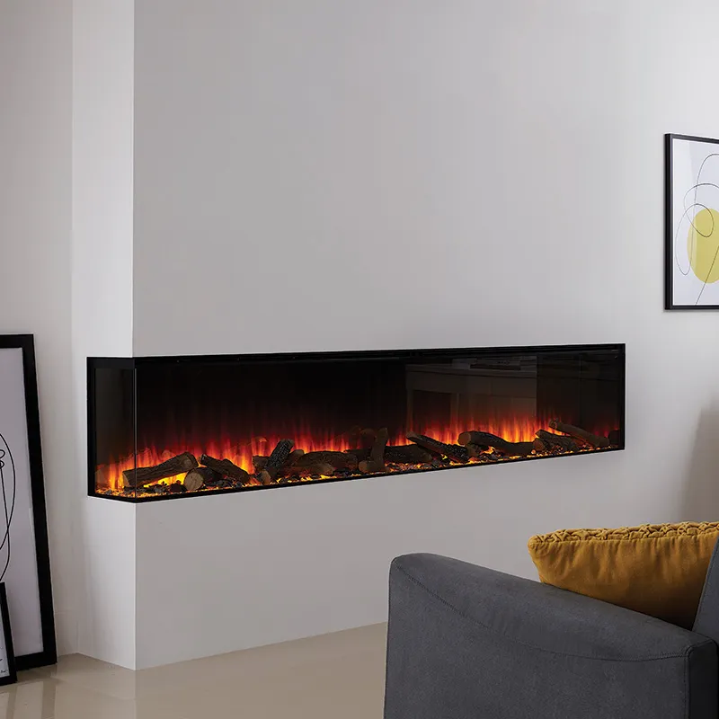 British Fires New Forest 2400 Electric Media Wall Fire