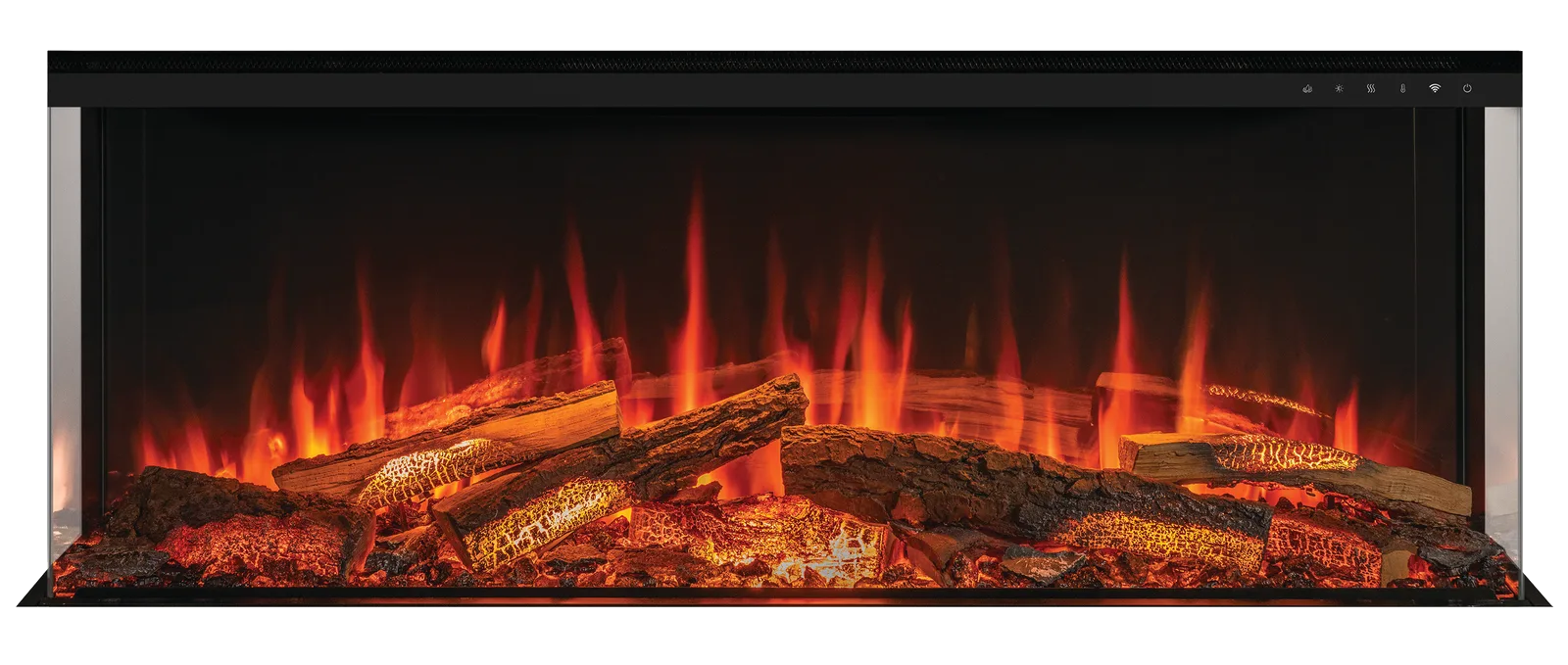 Onyx Avita 120RW with IlluminOak log-effect fuel bed