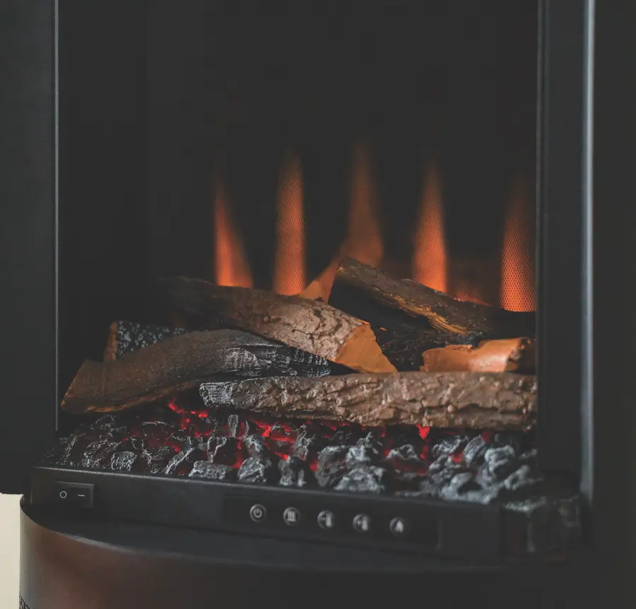 British Fires Ashhurst Electric Stove - Log fuel bed