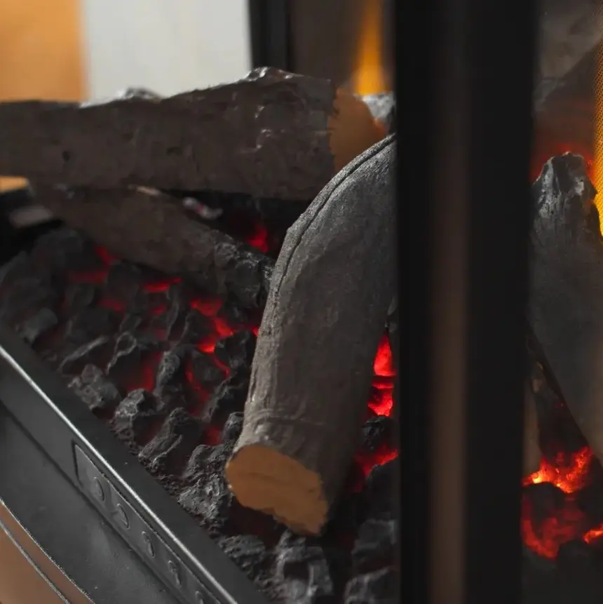 British Fires Bramshaw Electric Stove - Panoramic viewing