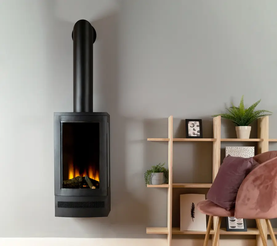 British Fires Bramshaw Electric Stove - Wall Mounted