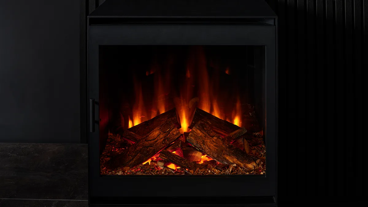 British Fires Cube Electric Stove
