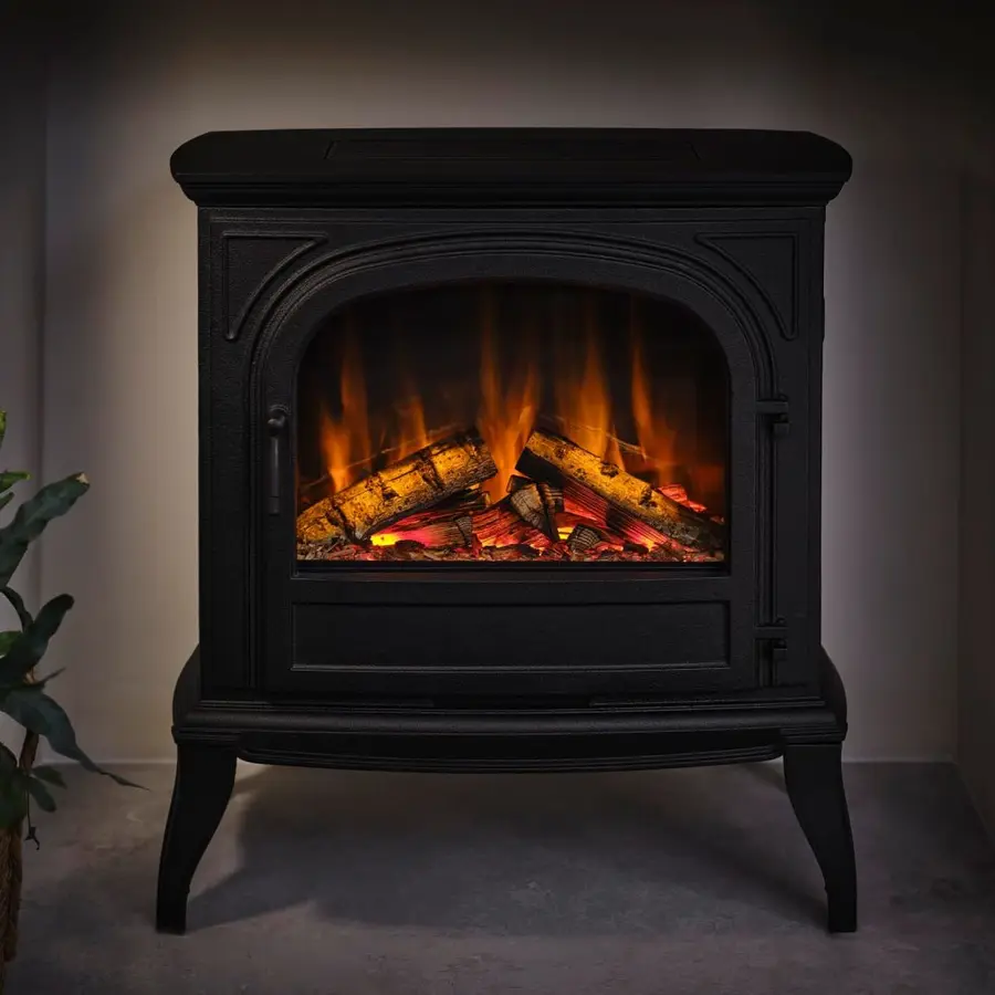 British Fires Hinton Electric Stove - Cast iron body