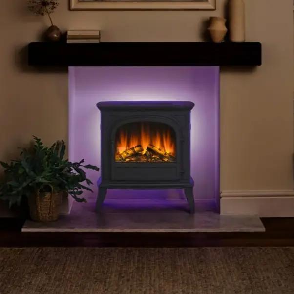 British Fires Hinton Electric Stove - Mood lighting