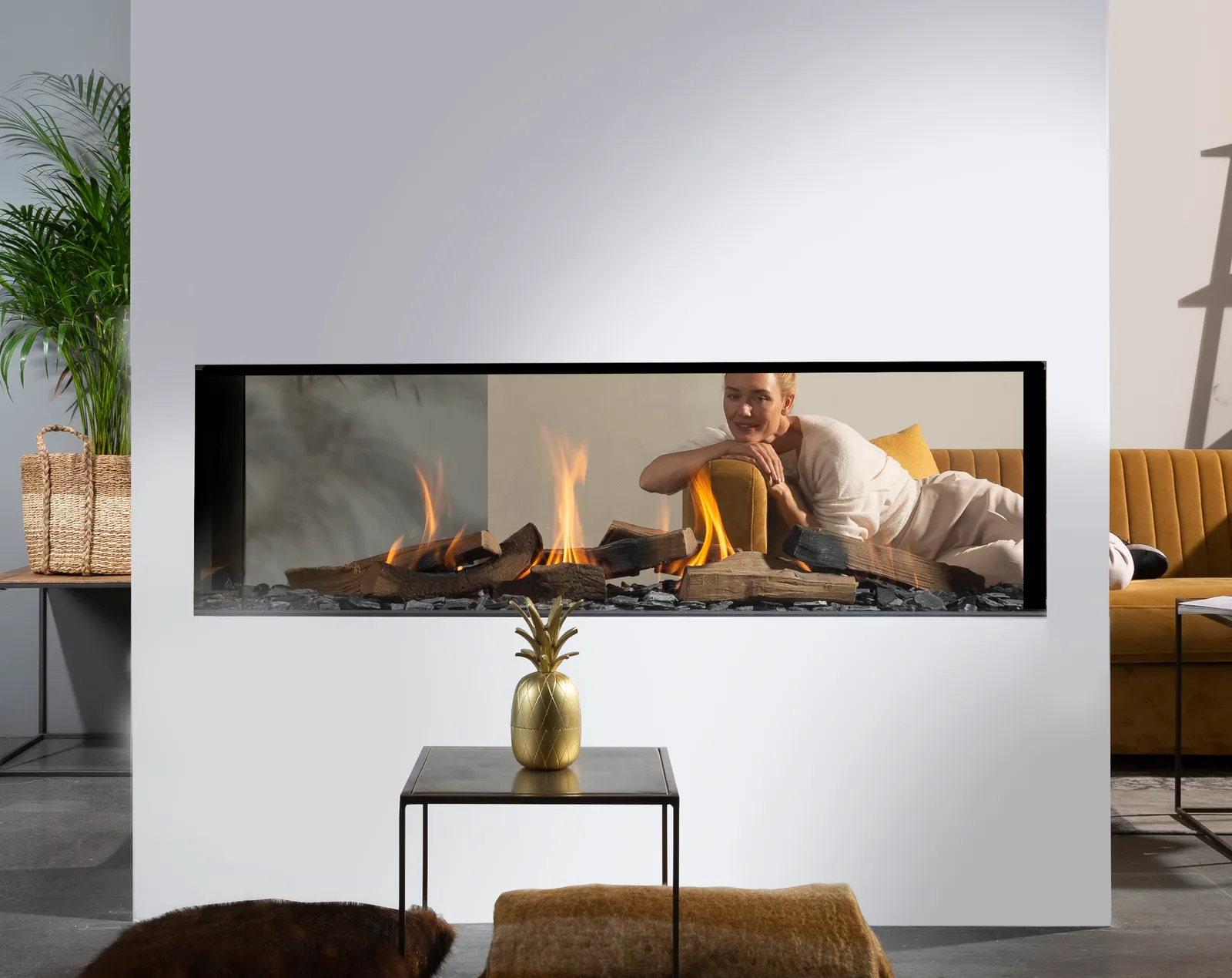 Element 4 Sky Summum 140 T Double Sided Gas Fire