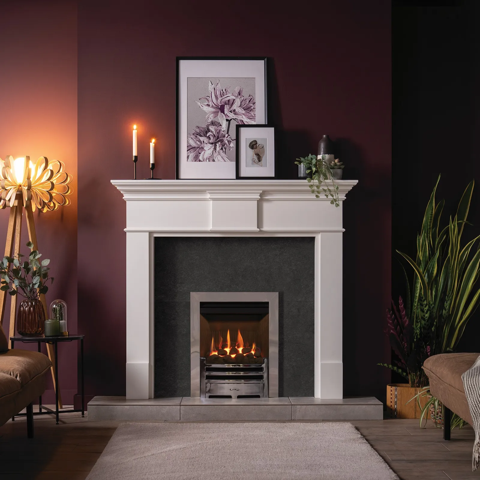 Gazco Logic HE Arts Log Gas Fire Inset