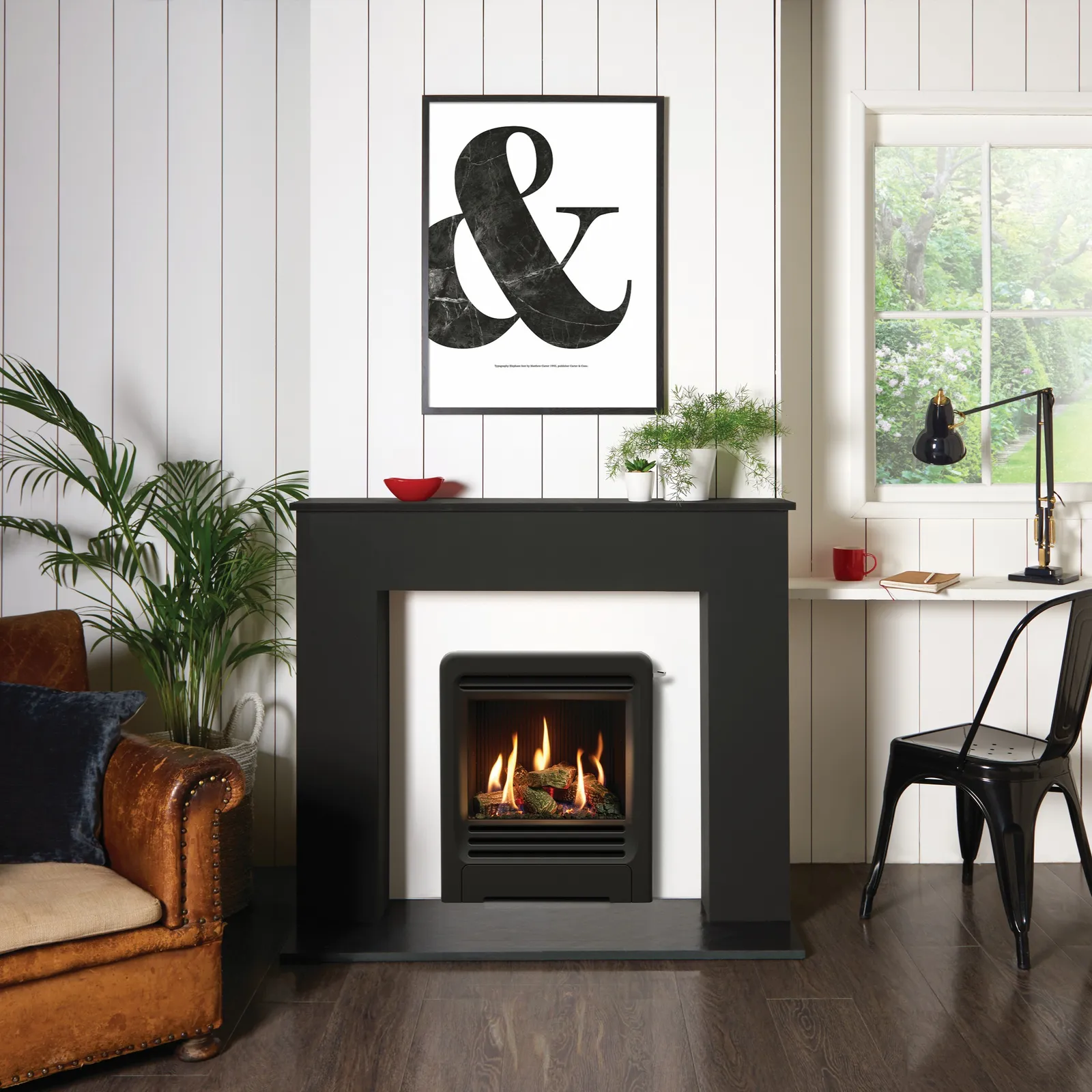 Gazco Logic HE Beat Log Gas Fire Inset