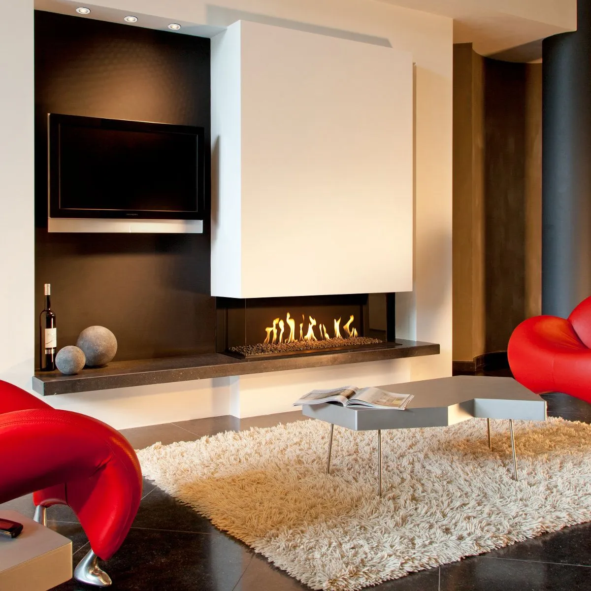 Kalfire G130 37S 3 Sided Gas Fire