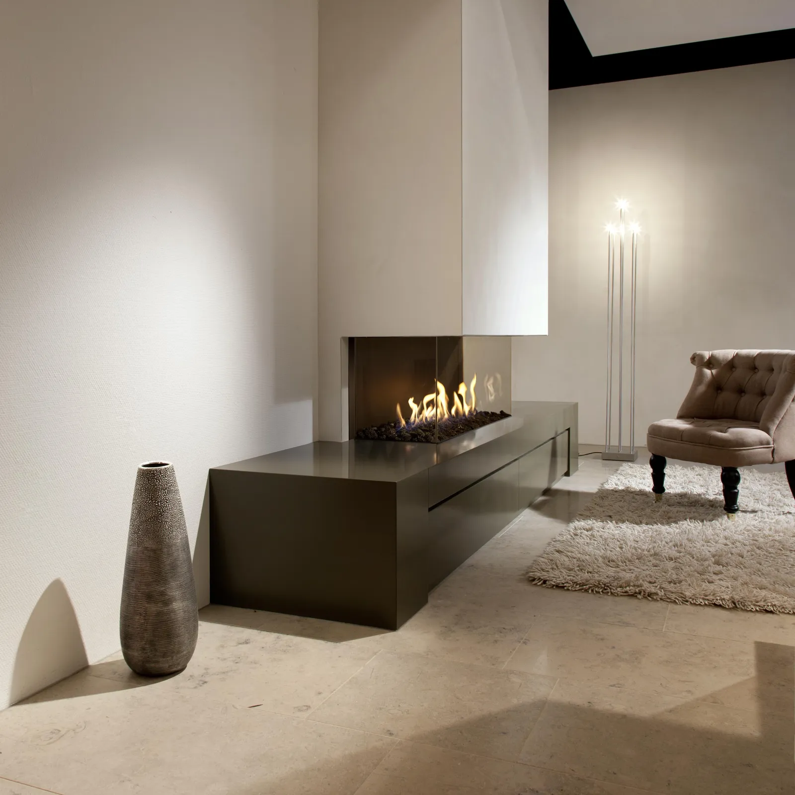 Kalfire G130 37S 3 Sided Gas Fire