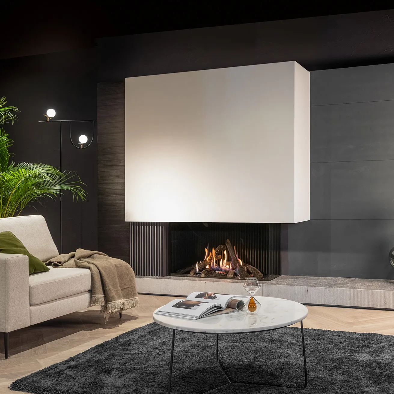 Kalfire Gi110 55C Corner Gas Fire