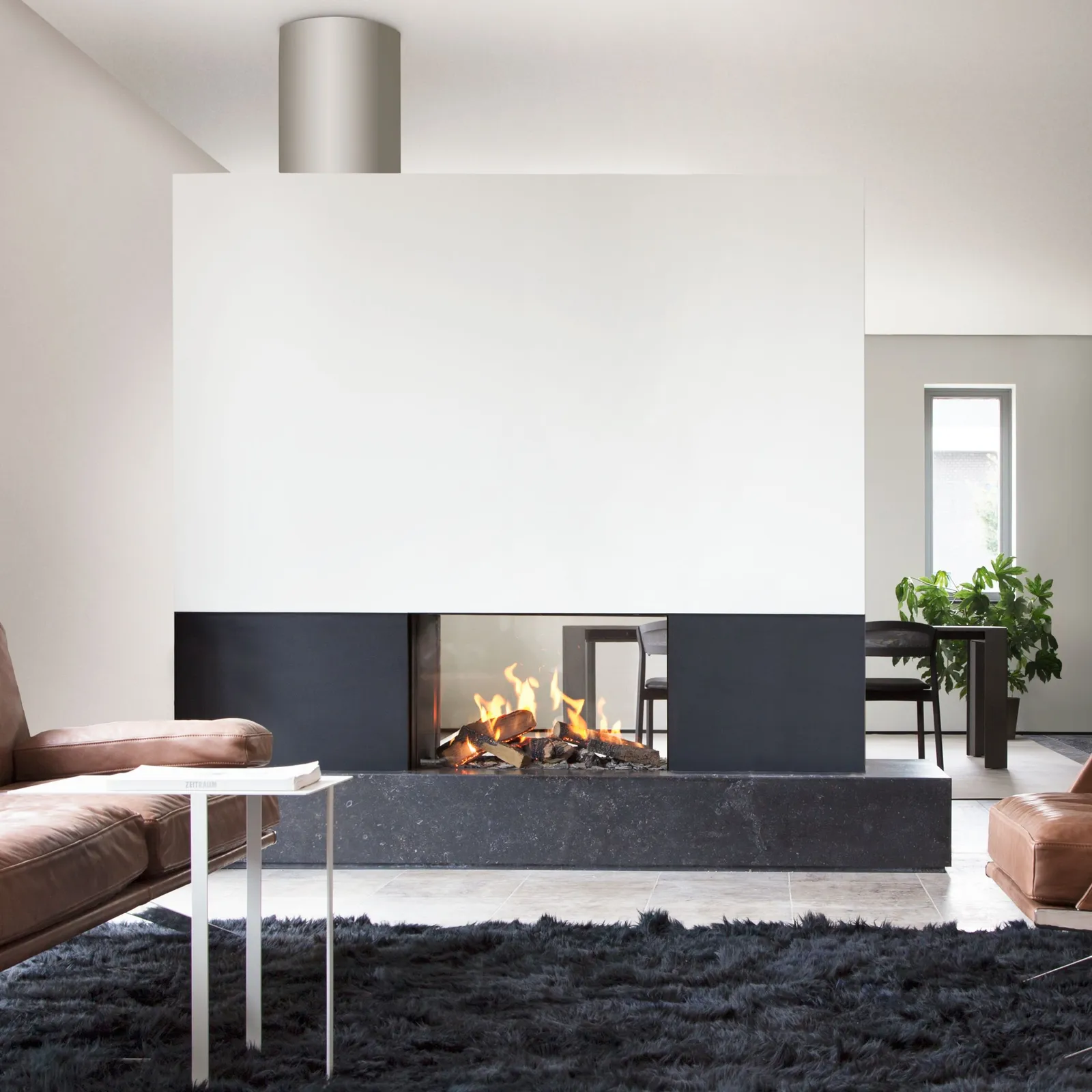 Kalfire GP80 54T Double Sided Gas Fire