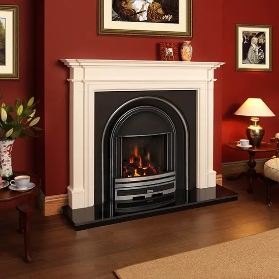 Baverstock Limestone Fireplace Surround — detail