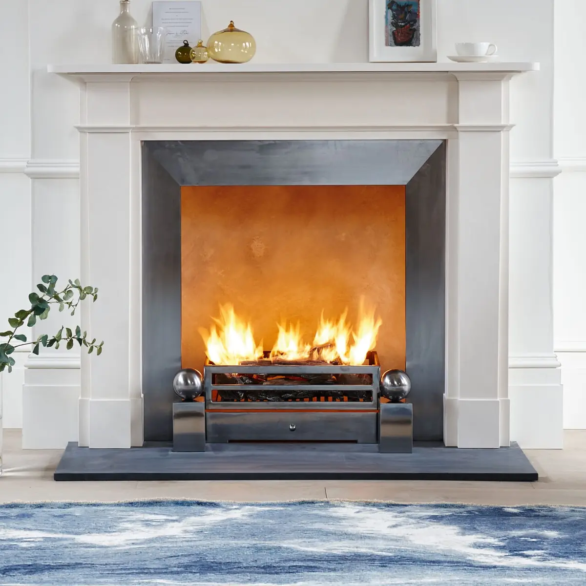 Chesneys Devonshire Limestone Fireplace Surround — detail