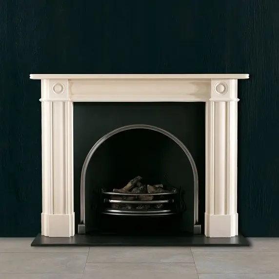 Chesneys Regency Bullseye Limestone Fireplace Surround
