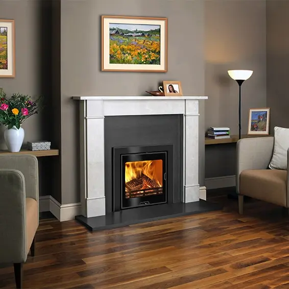 Victorian Classic Limestone Fireplace Surround — detail