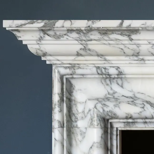 Chesneys Alderney Marble Fireplace Surround — detail