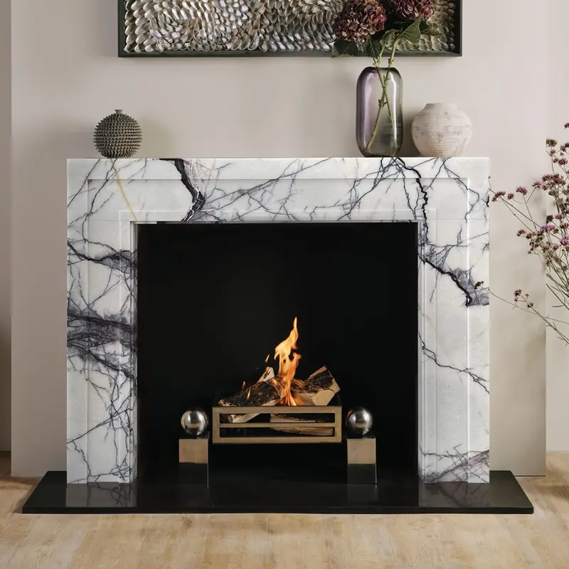 Chesneys Manhattan Classic Marble Fireplace Surround — Lilac